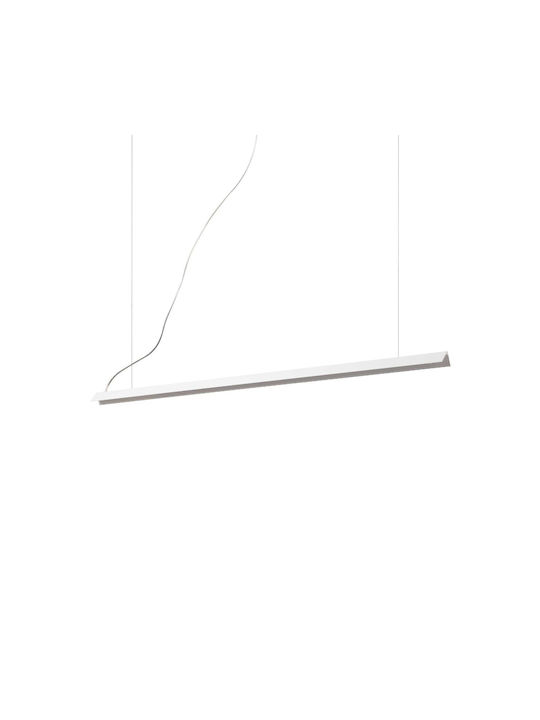 Φωτιστικό Οροφής-Ράγα V-Line 275369 110x9/200x3,4cm LED 20W 3000K White Ideal Lux - second view